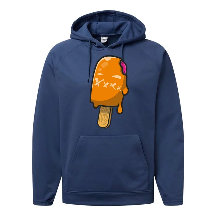 Mean Ice Cream Monster Performance Fleece Hoodie