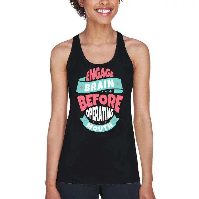 Motivational Inspirational Confidence Building Leaders Women's Racerback Tank