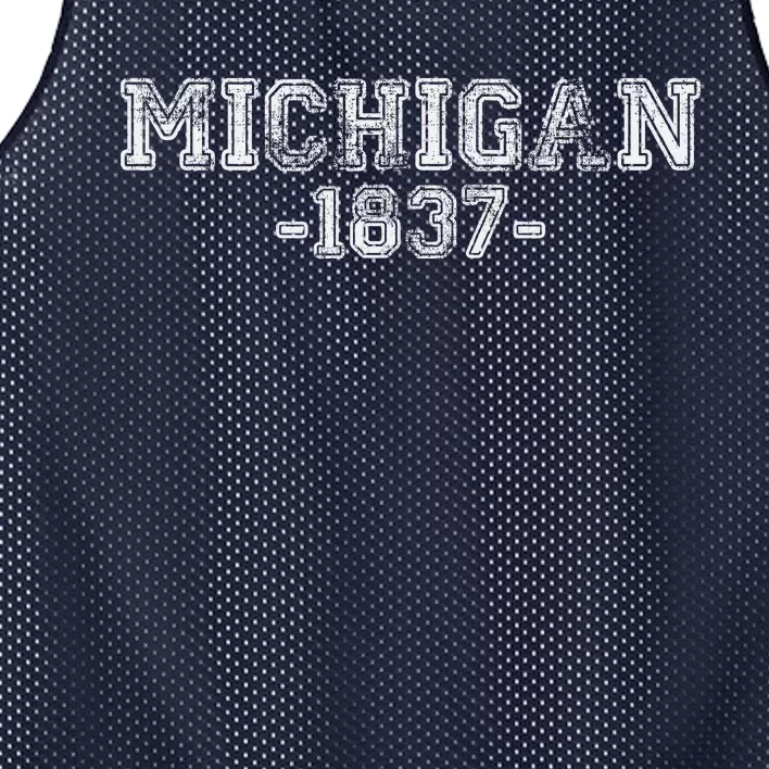 Michigan 1837 Retro Mesh Reversible Basketball Jersey Tank