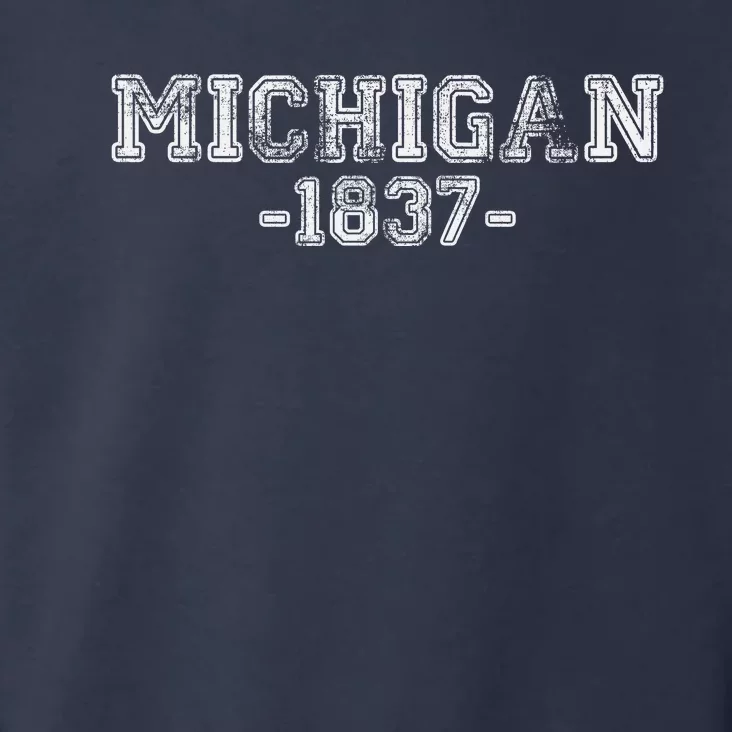 Michigan 1837 Retro Toddler Hoodie