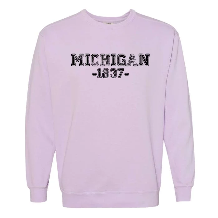 Michigan 1837 Retro Garment-Dyed Sweatshirt