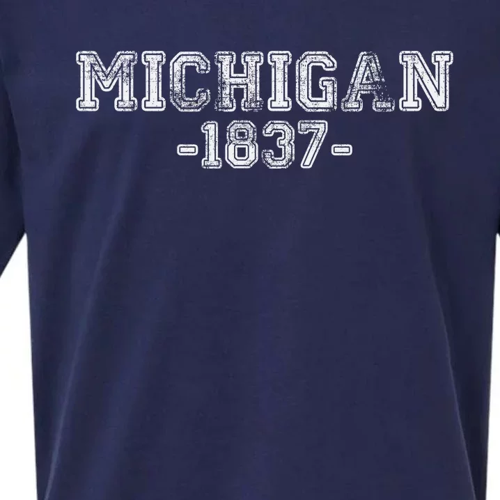 Michigan 1837 Retro Sueded Cloud Jersey T-Shirt