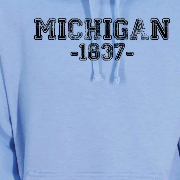 Michigan 1837 Retro Unisex Surf Hoodie