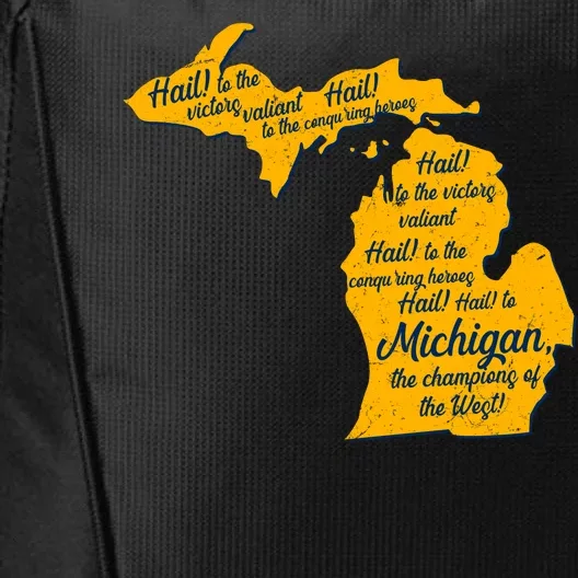 Michigan Fight Song College Sports Fan City Backpack