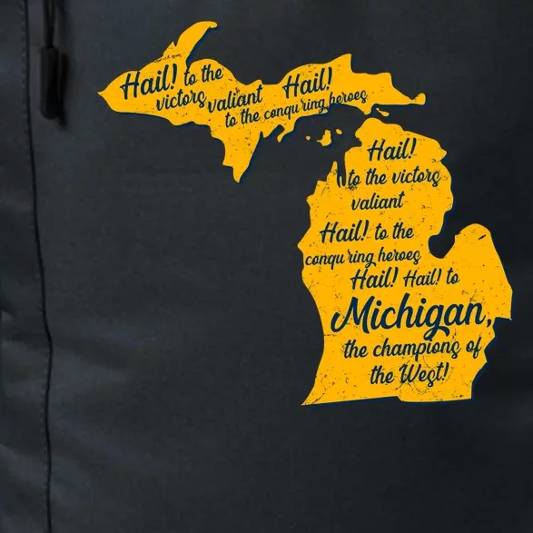 Michigan Fight Song College Sports Fan Daily Commute Backpack