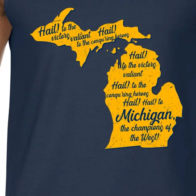 Michigan Fight Song College Sports Fan Comfort Colors® Tank Top