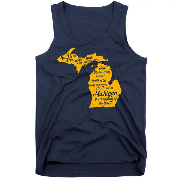 Michigan Fight Song College Sports Fan Tank Top