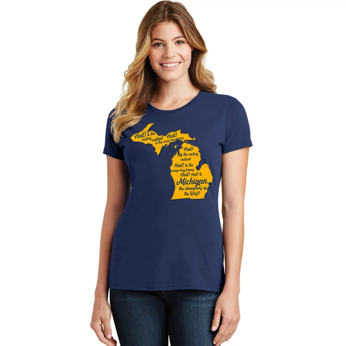 Michigan Fight Song College Sports Fan Women's T-Shirt