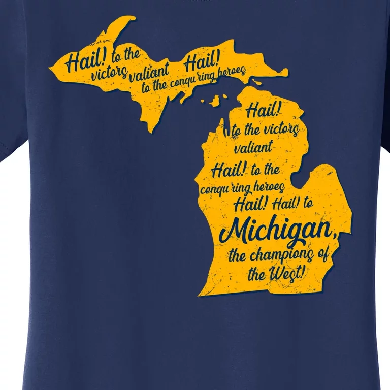 Michigan Fight Song College Sports Fan Women's T-Shirt