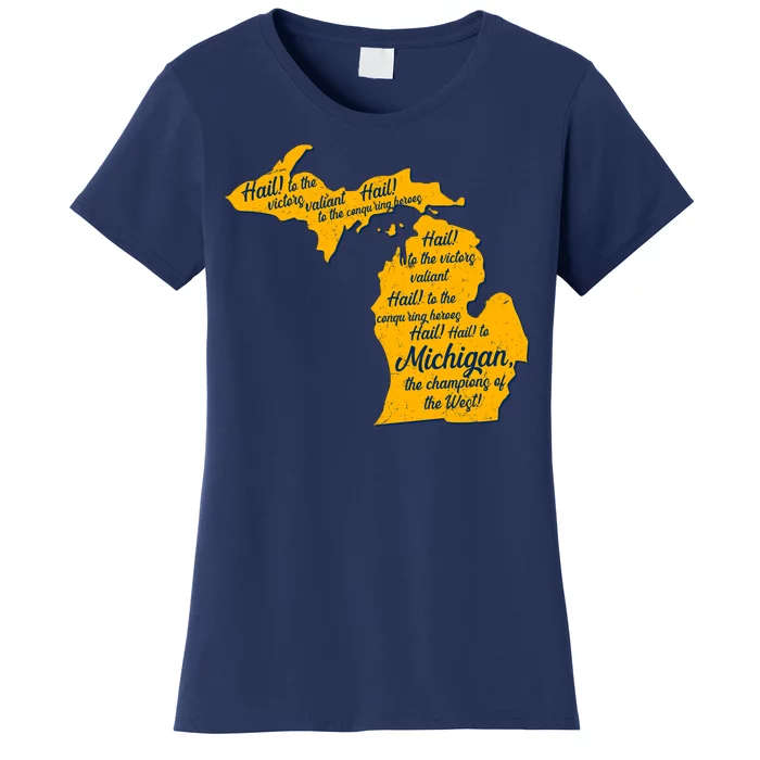 Michigan Fight Song College Sports Fan Women's T-Shirt