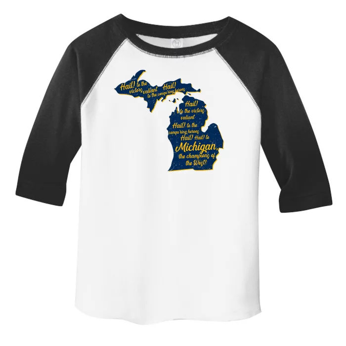 Michigan Fight Song College Sports Fan Toddler Fine Jersey T-Shirt