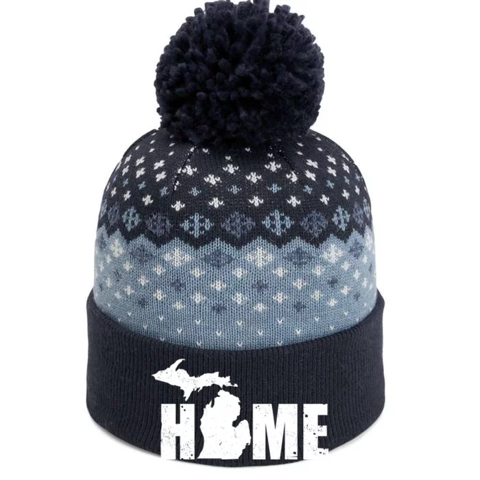 Michigan Home Mitten State The Baniff Cuffed Pom Beanie