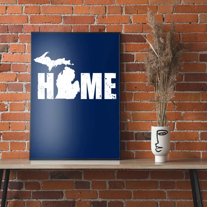 Michigan Home Mitten State Poster