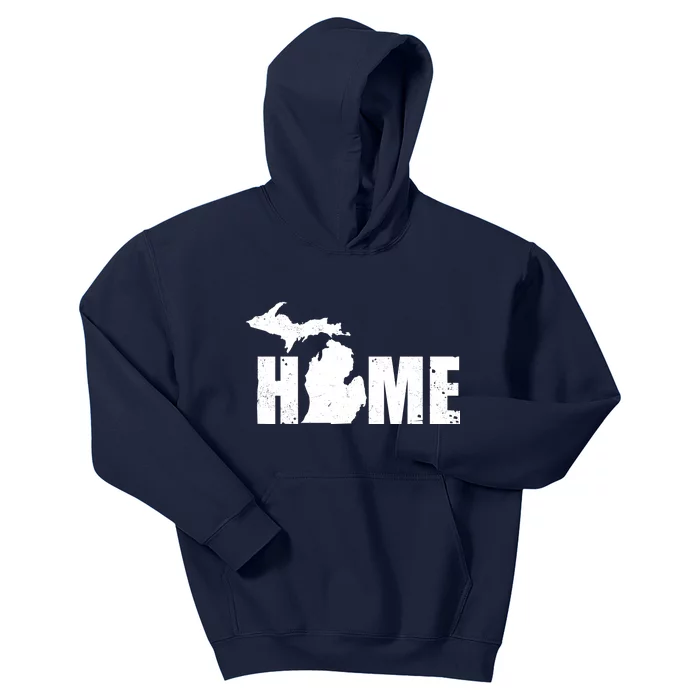 Michigan Home Mitten State Kids Hoodie