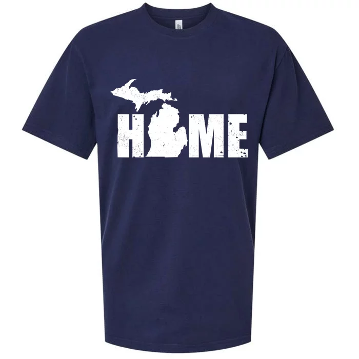 Michigan Home Mitten State Sueded Cloud Jersey T-Shirt