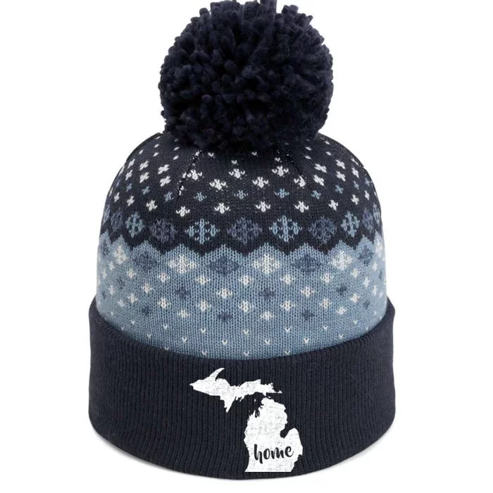 Michigan Home State The Baniff Cuffed Pom Beanie