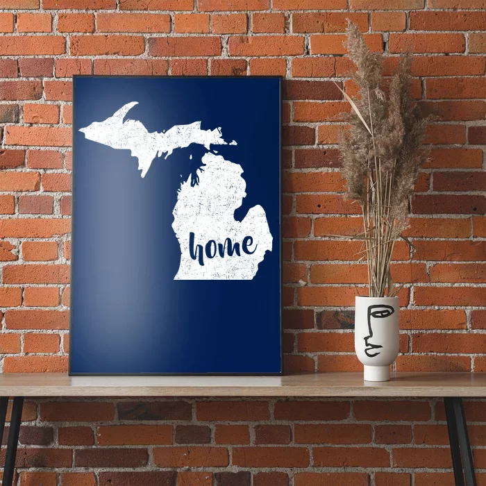 Michigan Home State Poster