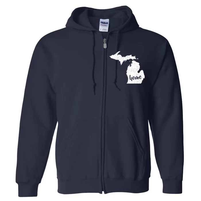 Michigan Home State Full Zip Hoodie