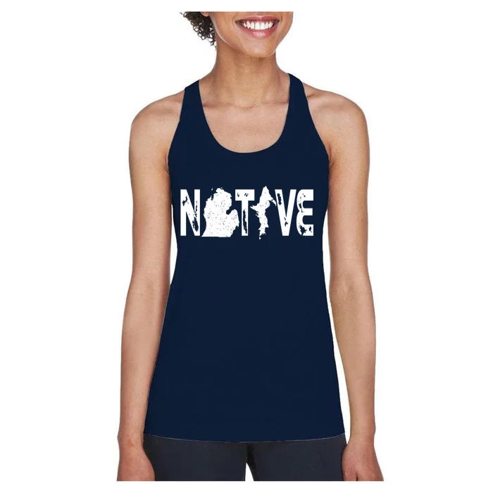 Michigan Native Women's Racerback Tank