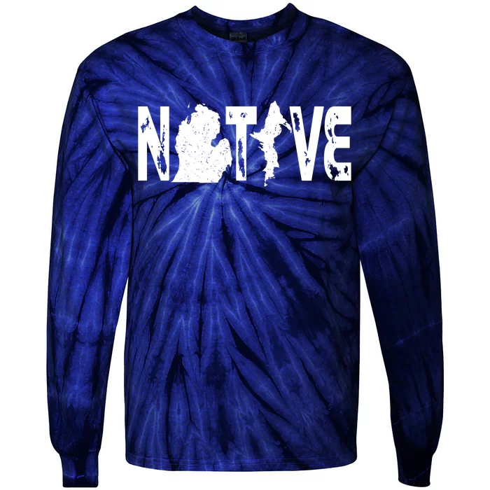 Michigan Native Tie-Dye Long Sleeve Shirt