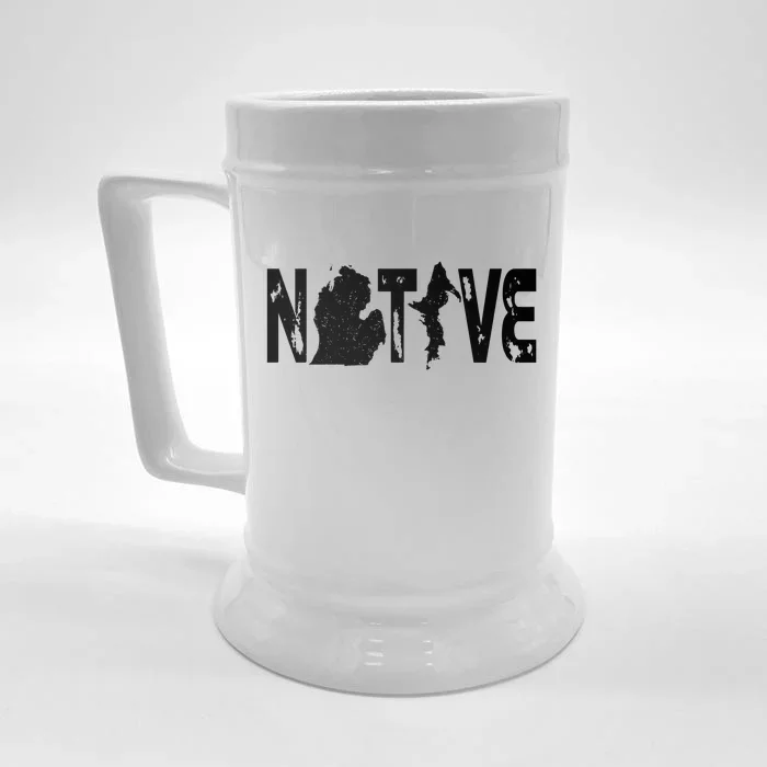 Michigan Native Front & Back Beer Stein