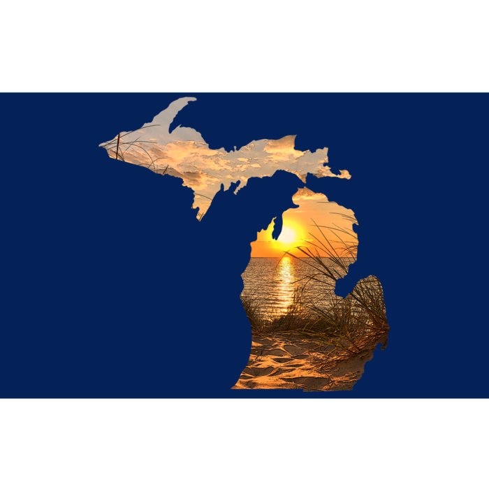 Michigan Sunset Lake Bumper Sticker