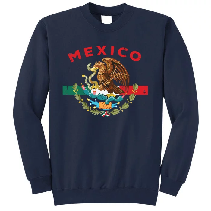 Mexican Independence Day Mexico Flag Eagle Tall Sweatshirt