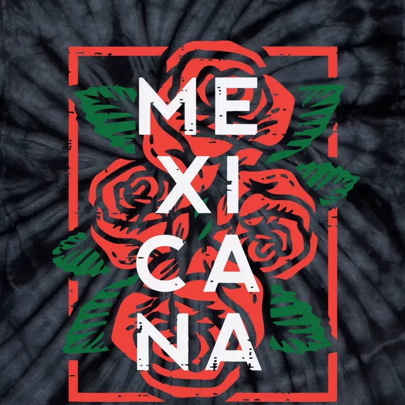 Mexican Independence Day Mexicana Roses Tie-Dye T-Shirt