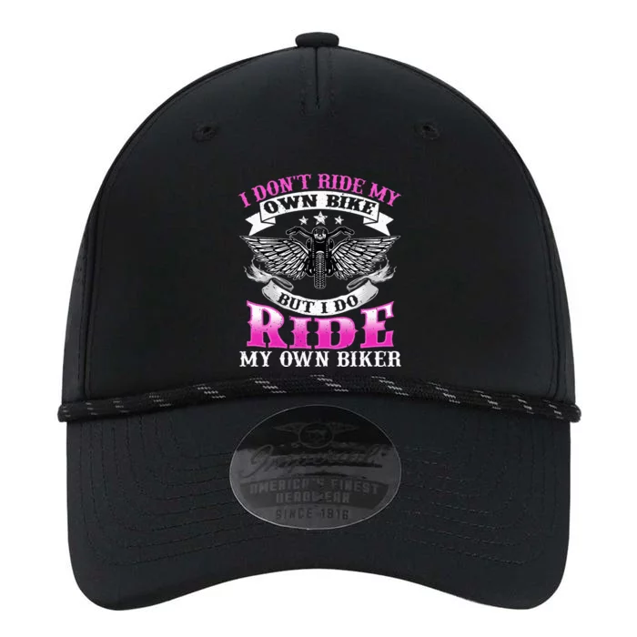 Motorcycle I DonT Ride My Own Bike Girlfriend Wife Biker Performance The Dyno Cap