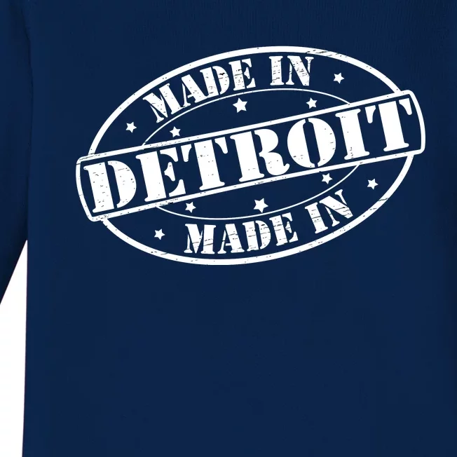 Made In Detroit Baby Long Sleeve Bodysuit