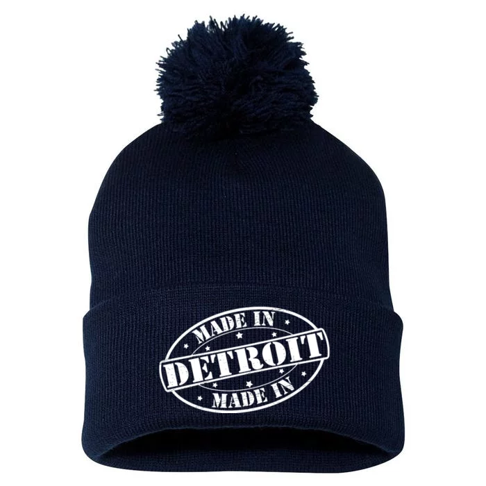 Made In Detroit Pom Pom 12in Knit Beanie