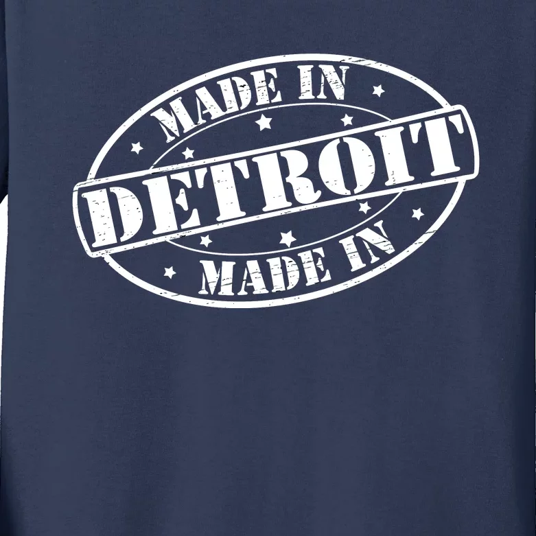 Made In Detroit Kids Long Sleeve Shirt