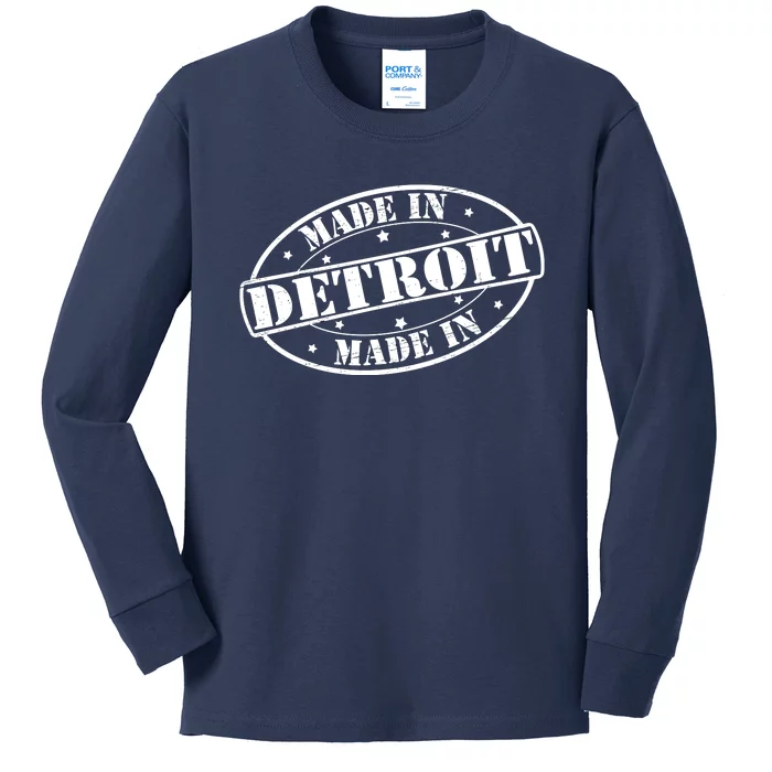 Made In Detroit Kids Long Sleeve Shirt