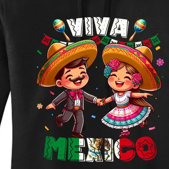 Mexican Independence Day Viva Mexico Women's Pullover Hoodie