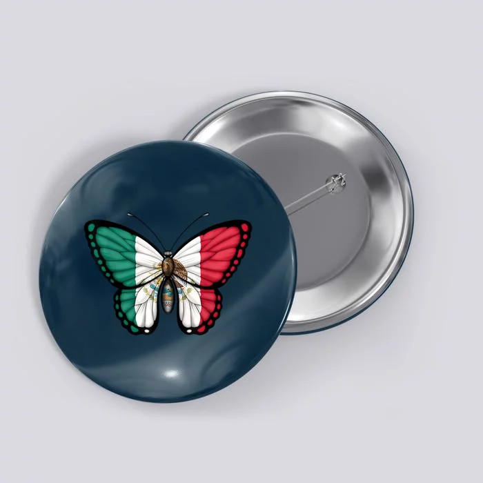 Mexican Independence Day Butterfly Button