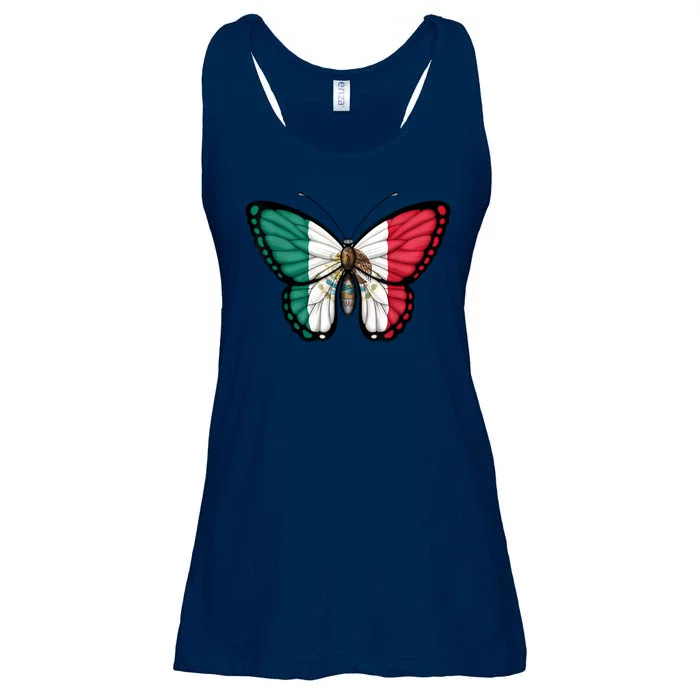 Mexican Independence Day Butterfly Ladies Essential Flowy Tank