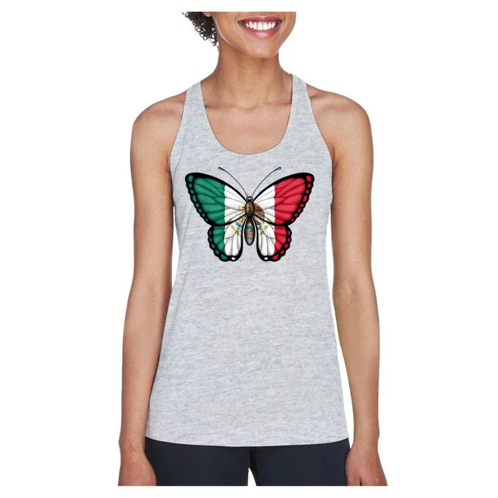 Mexican Independence Day Butterfly Women's Racerback Tank