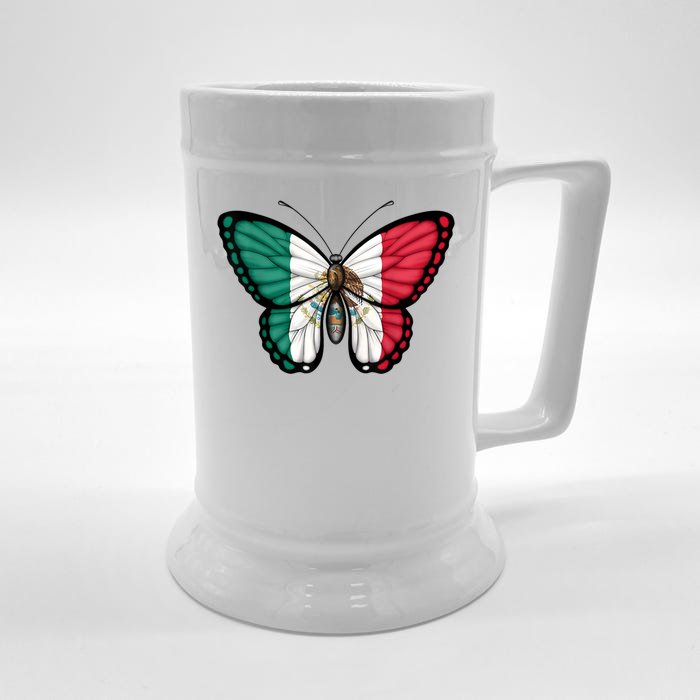 Mexican Independence Day Butterfly Front & Back Beer Stein