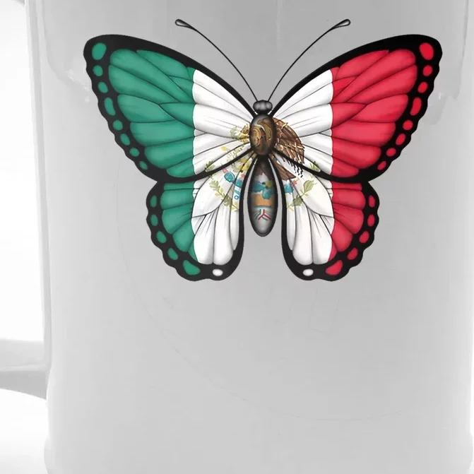 Mexican Independence Day Butterfly Front & Back Beer Stein