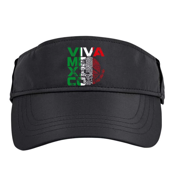 Mexican Independence Day Viva Mexico Adult Drive Performance Visor