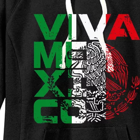 Mexican Independence Day Viva Mexico Women's Fleece Hoodie