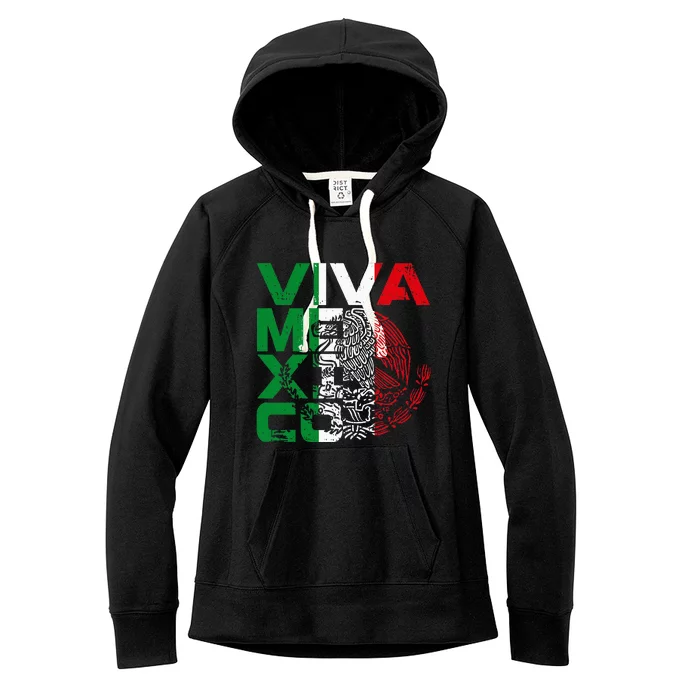 Mexican Independence Day Viva Mexico Women's Fleece Hoodie