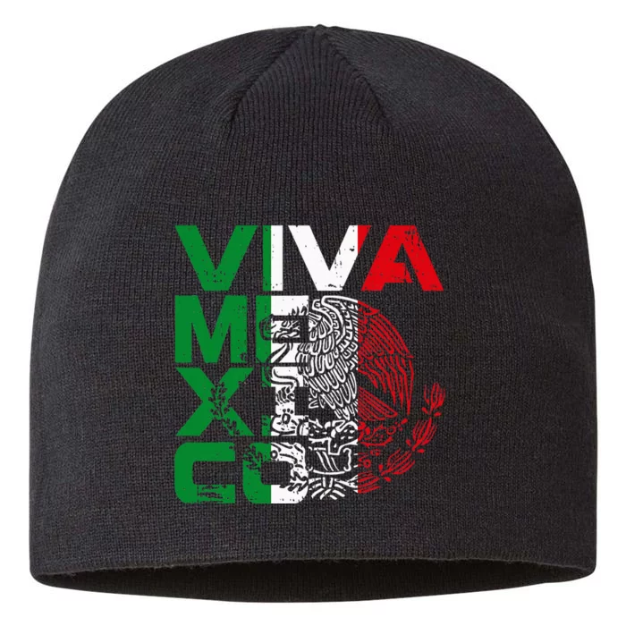 Mexican Independence Day Viva Mexico 8 1/2in Sustainable Knit Beanie