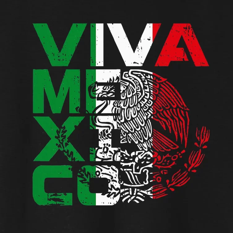 Mexican Independence Day Viva Mexico Women's Crop Top Tee