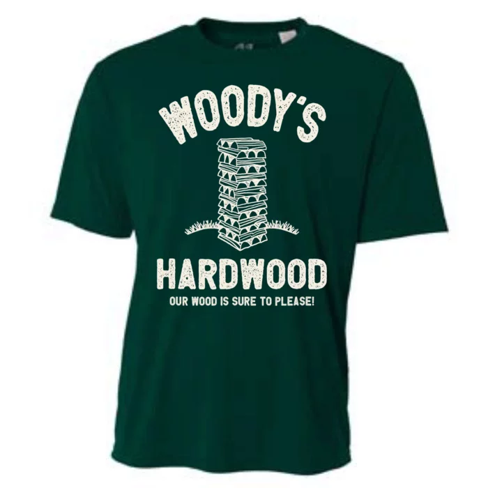 Mens Inappropriate Dirty Adult Humor Funny Woody's Hardwood Cooling Performance Crew T-Shirt