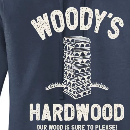 Mens Inappropriate Dirty Adult Humor Funny Woody's Hardwood Women's Pullover Hoodie