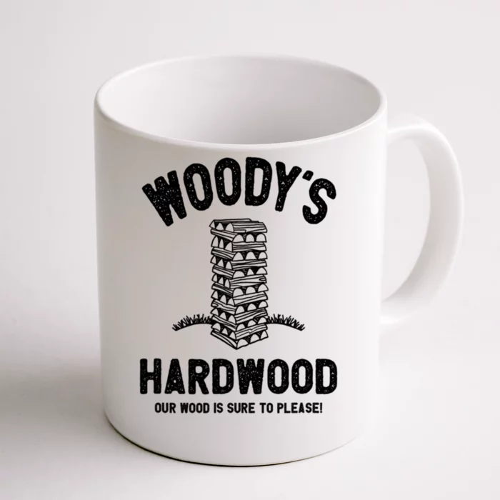 Mens Inappropriate Dirty Adult Humor Funny Woody's Hardwood Front & Back Coffee  Mug