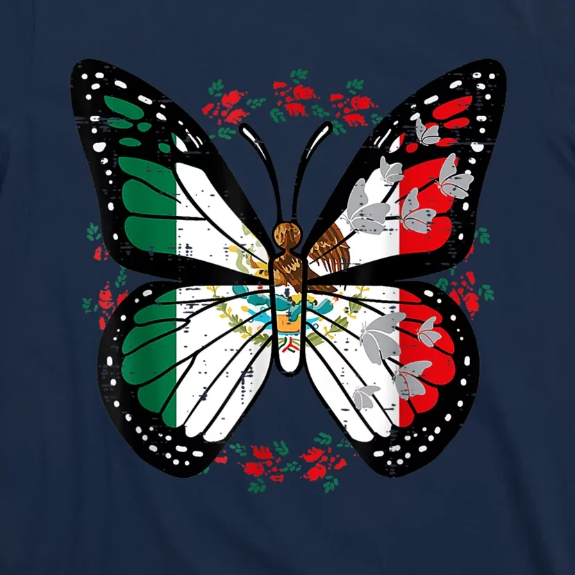 Mexican Independence Day Butterfly Mexico T-Shirt