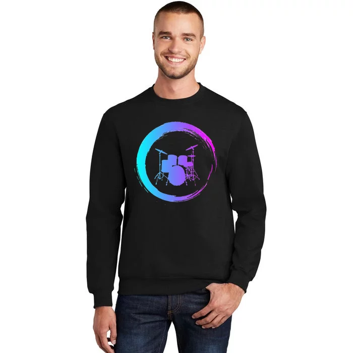 Musical Instrument Drummer Drums Musician Tall Sweatshirt