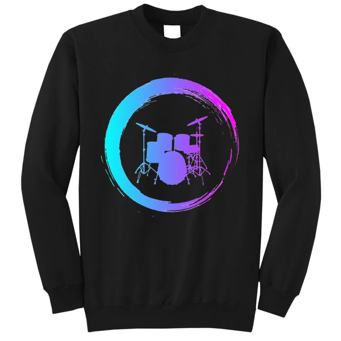 Musical Instrument Drummer Drums Musician Tall Sweatshirt